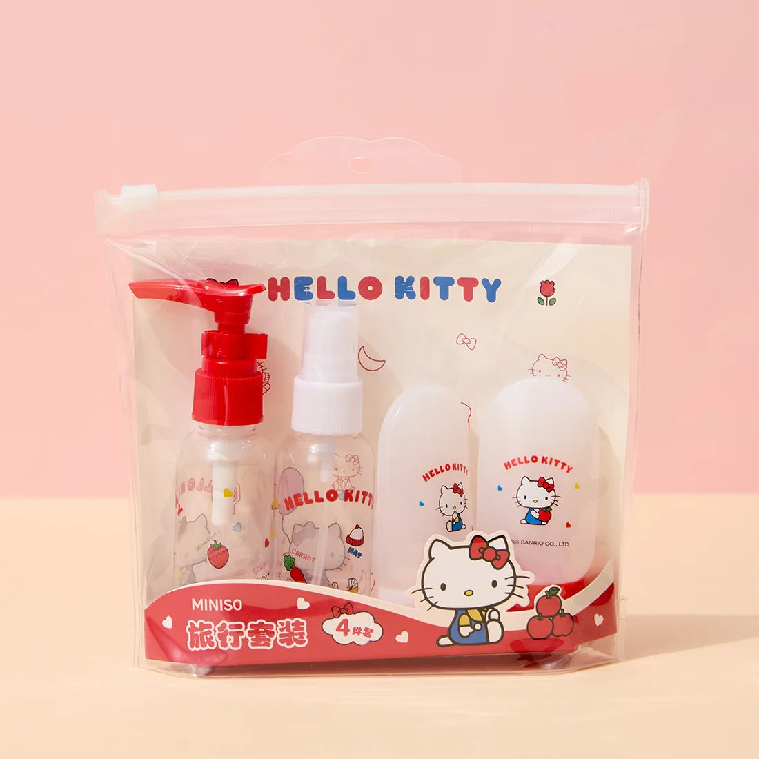 Hello Kitty Portable Refillable Toiletry Kit