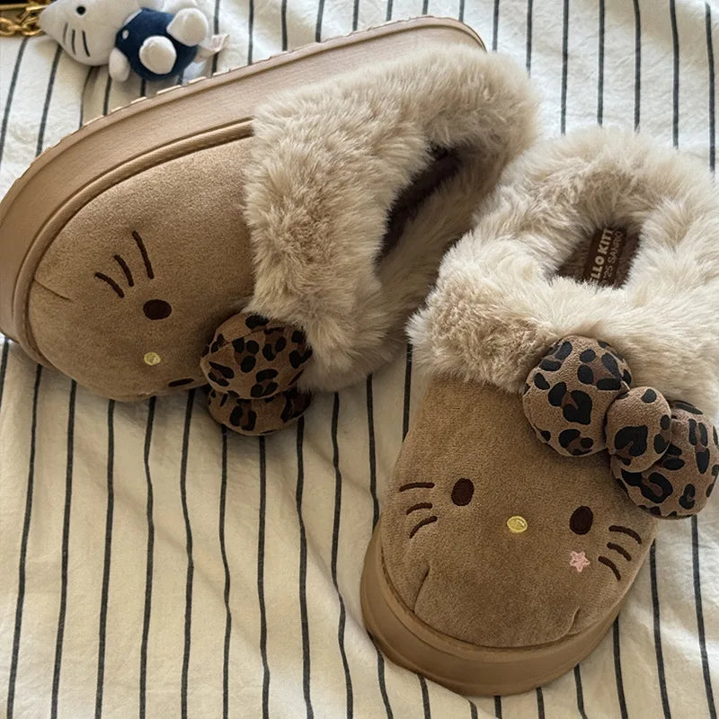 Hello Kitty Fluffy Slipper Boots