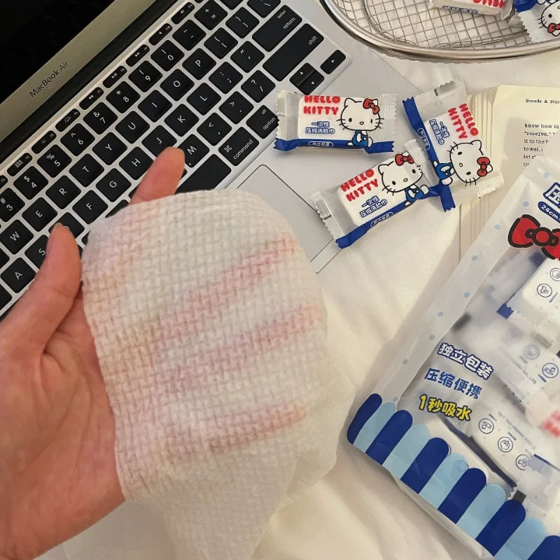 Mini hello kitty towels