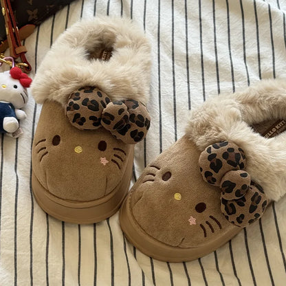 Hello Kitty Fluffy Slipper Boots