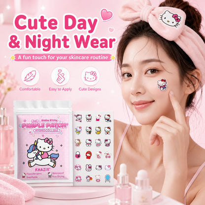 Waterproof hello kitty pimple patch