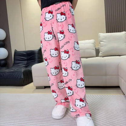 Hello Kitty Wide-Leg Fleece Pyjama Pants