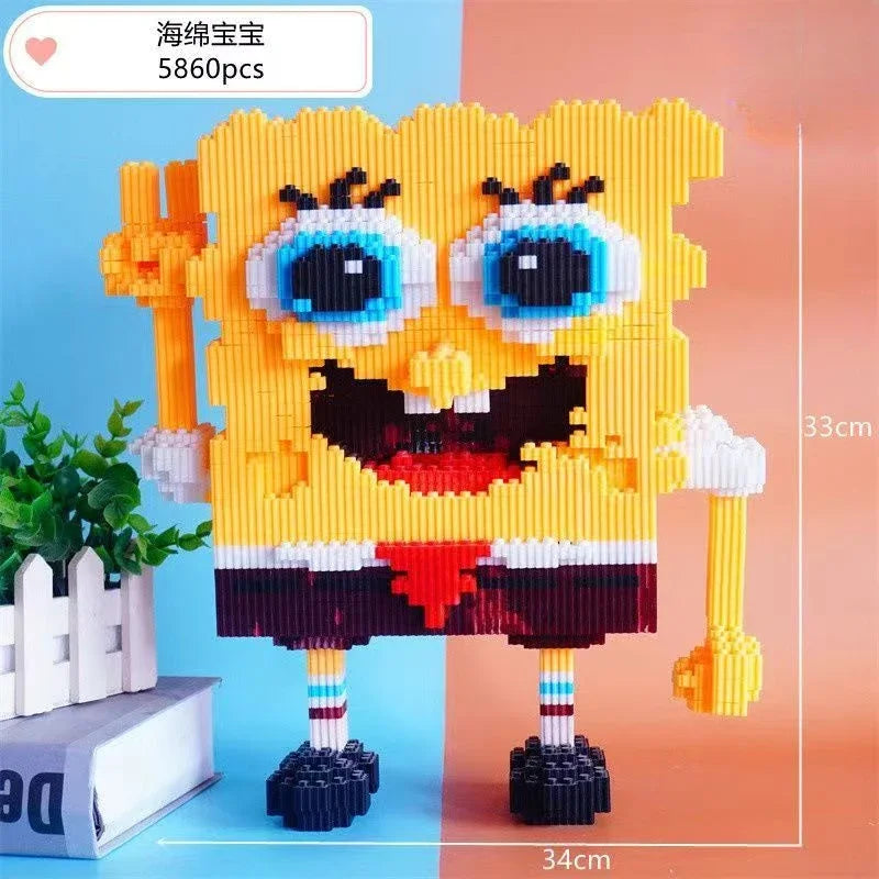 Hello Kitty Three-dimensional Small Particle Assembled Building Blocks for Children's Puzzle Gift Decompression Toy