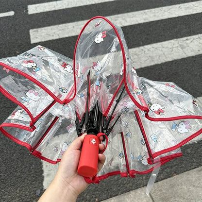 Hello Kitty Clear Umbrella