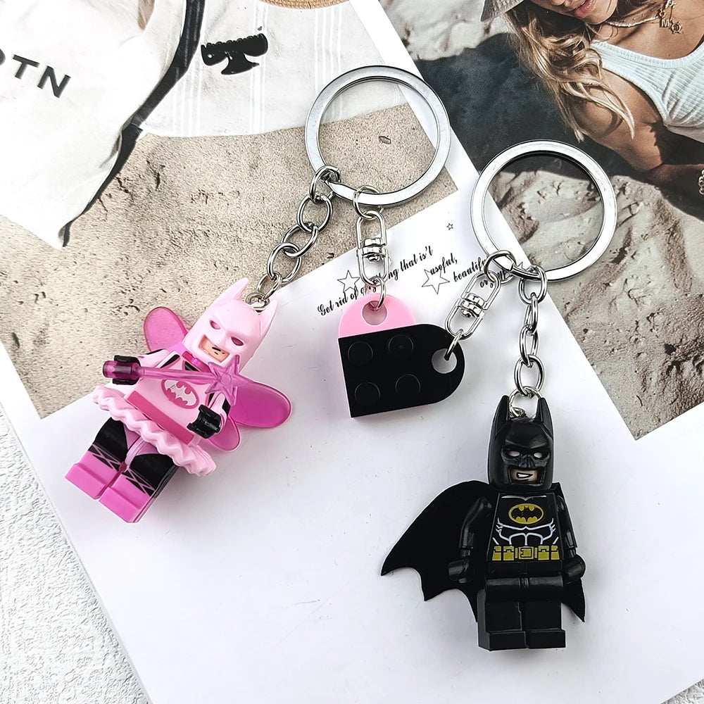 Brick Hero Couple Keychain Set