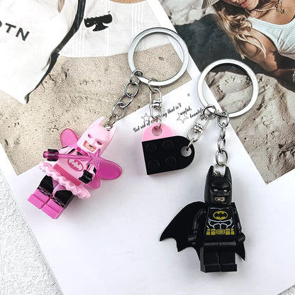 Brick Hero Couple Keychain Set