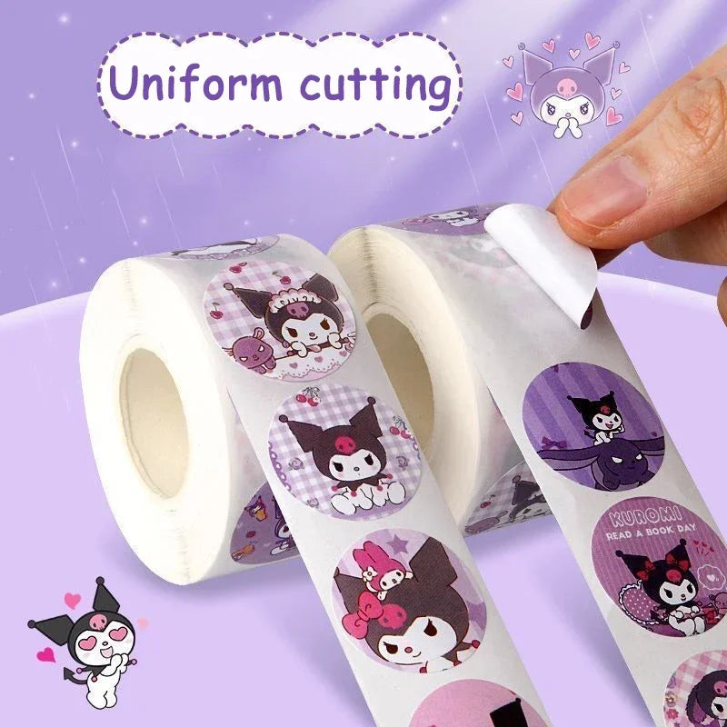 Hello Kitty roll sticker kawaii cartoon decorative decal diy craft ornament for journal scrapbook luggage stationery daily