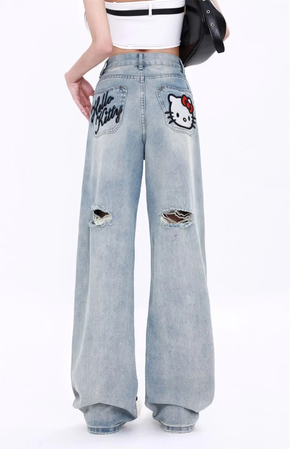 Hello Kitty Embroided Denim