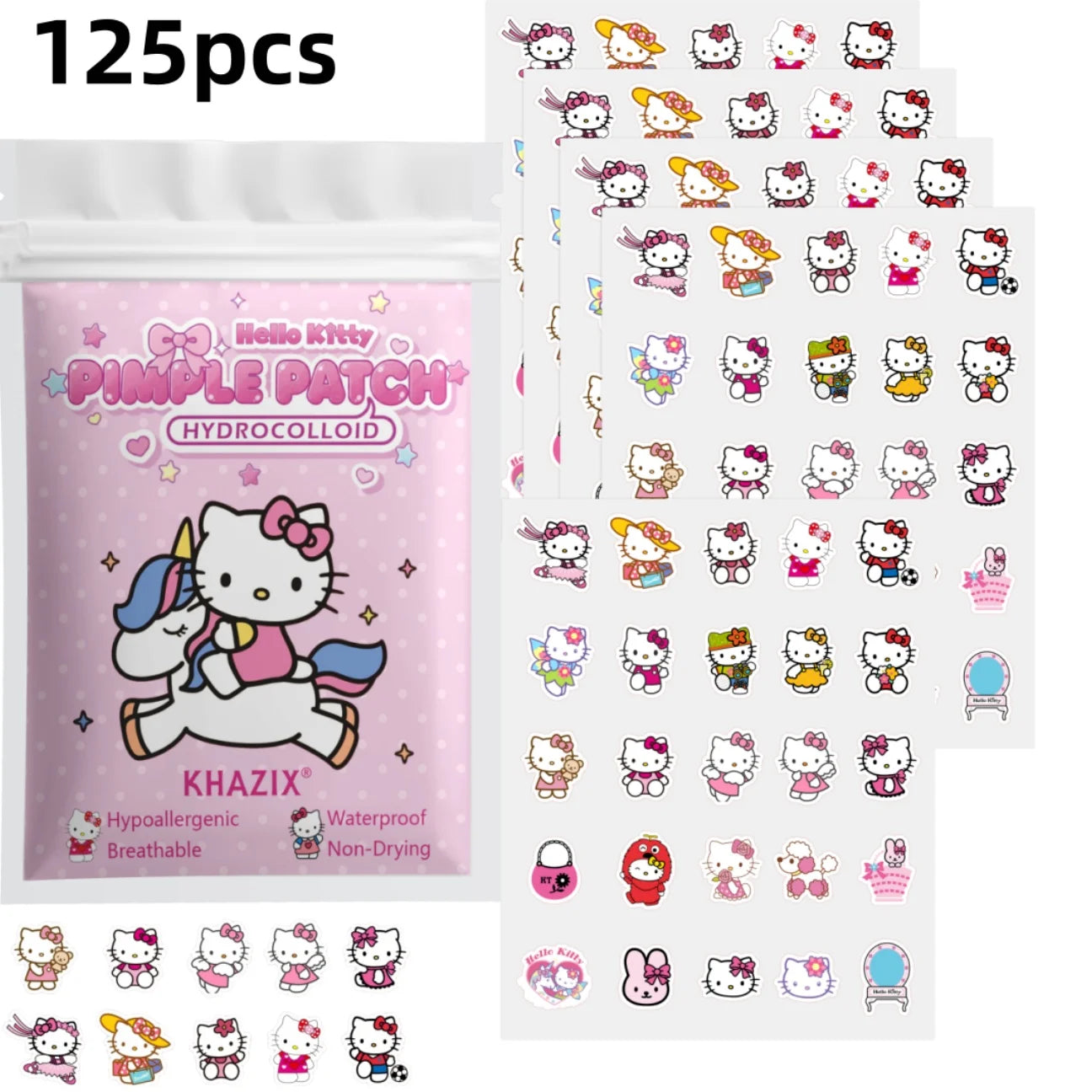 Waterproof hello kitty pimple patch