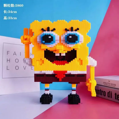 Hello Kitty Three-dimensional Small Particle Assembled Building Blocks for Children's Puzzle Gift Decompression Toy