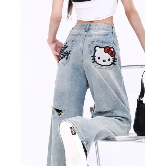 Hello Kitty Embroided Denim