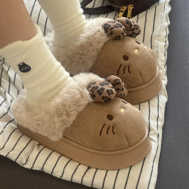 Hello Kitty Fluffy Slipper Boots
