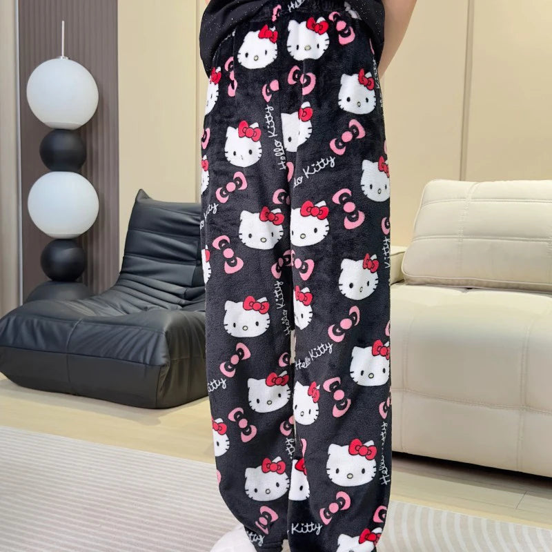 Hello Kitty Wide-Leg Fleece Pyjama Pants