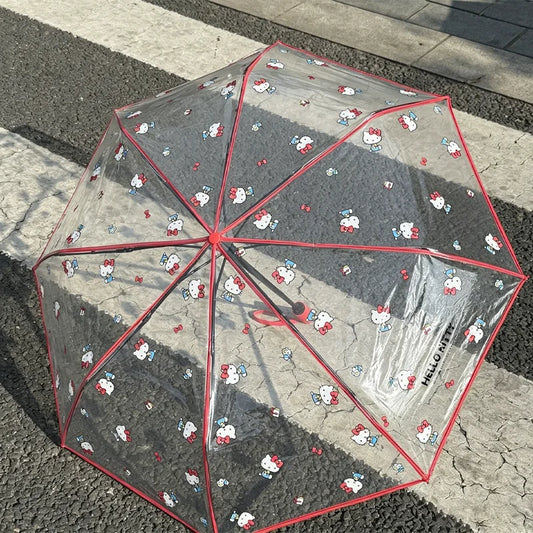 Hello Kitty Clear Umbrella