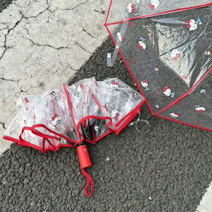 Hello Kitty Clear Umbrella