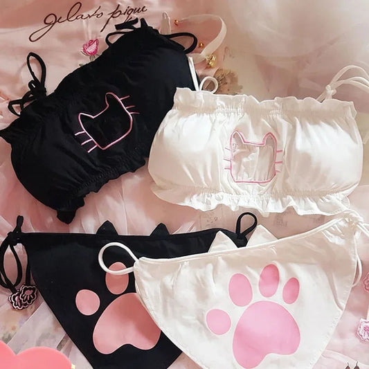 Cat Paw Bralette & Panty Set