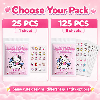 Waterproof hello kitty pimple patch