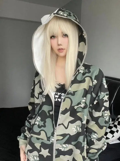 Hello Kitty Camo Zip up