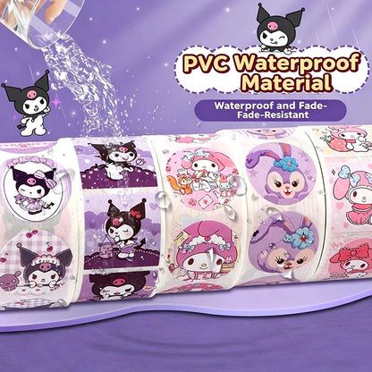 Hello Kitty roll sticker kawaii cartoon decorative decal diy craft ornament for journal scrapbook luggage stationery daily