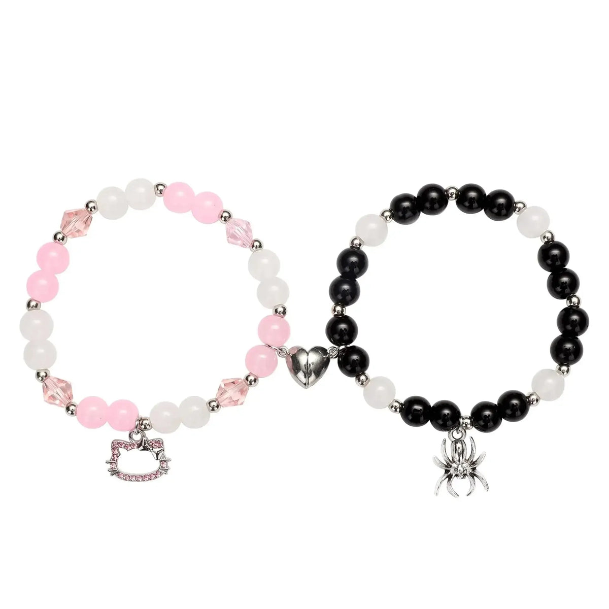 Spider & Kitty Magnetic Couple Bracelets