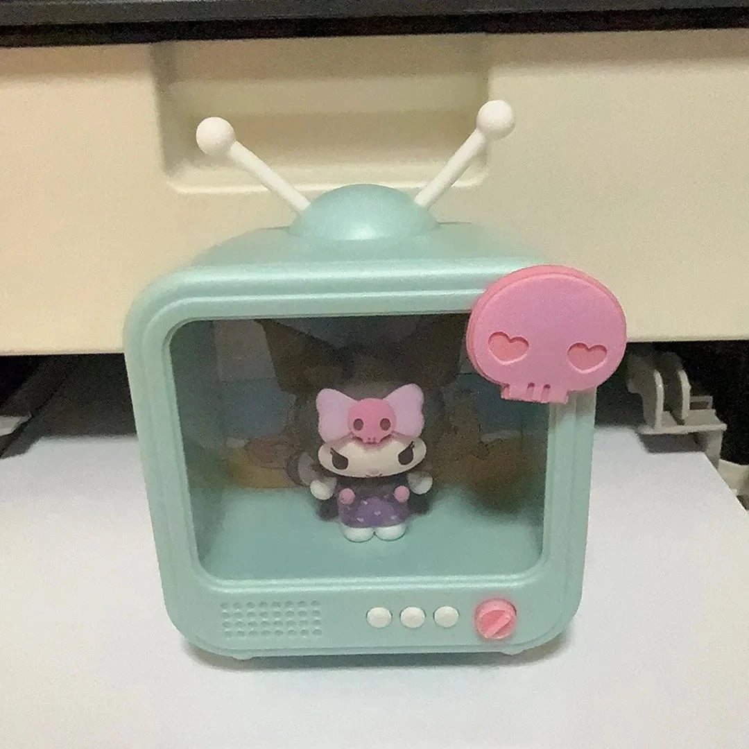 Hello Kitty Night Lamp Cute TV Channel Series Emit Light Ornament Bedroom Night Lamp New Personality Originality Modeling Lamp