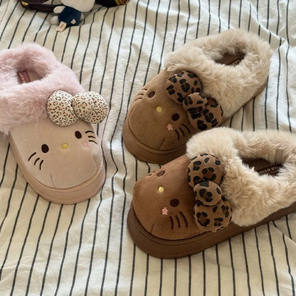 Hello Kitty Fluffy Slipper Boots