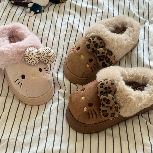 Hello Kitty Fluffy Slipper Boots