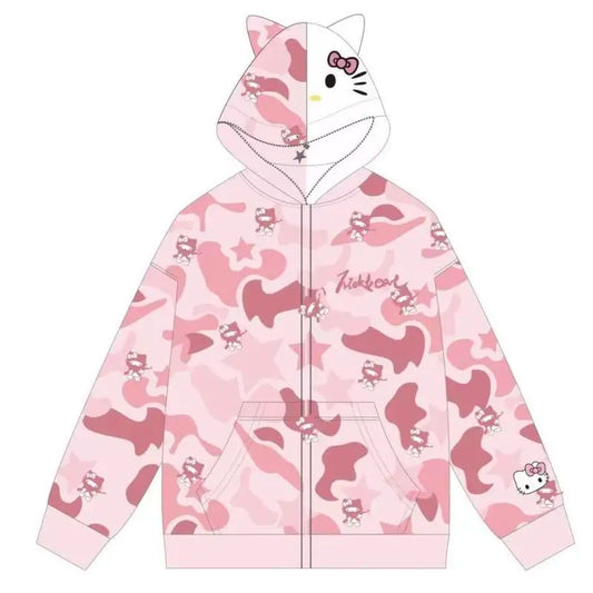 Hello Kitty Camo Zip up