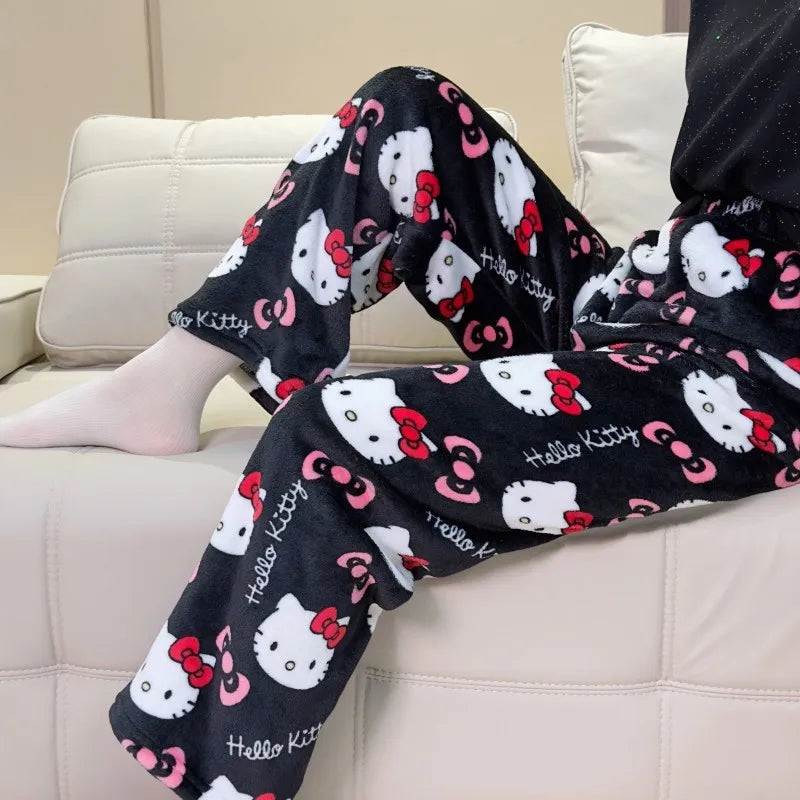 Hello Kitty Wide-Leg Fleece Pyjama Pants