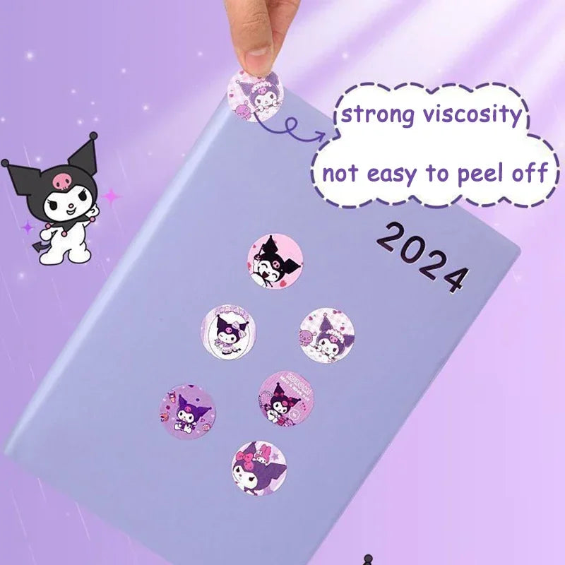 Hello Kitty roll sticker kawaii cartoon decorative decal diy craft ornament for journal scrapbook luggage stationery daily