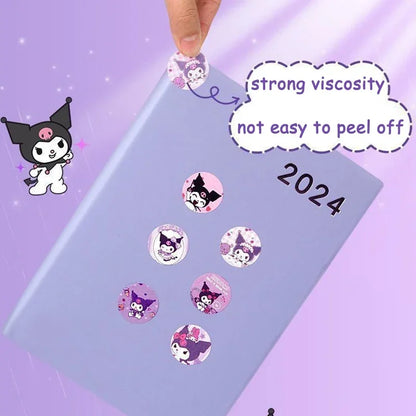 Hello Kitty roll sticker kawaii cartoon decorative decal diy craft ornament for journal scrapbook luggage stationery daily