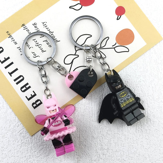 Brick Hero Couple Keychain Set