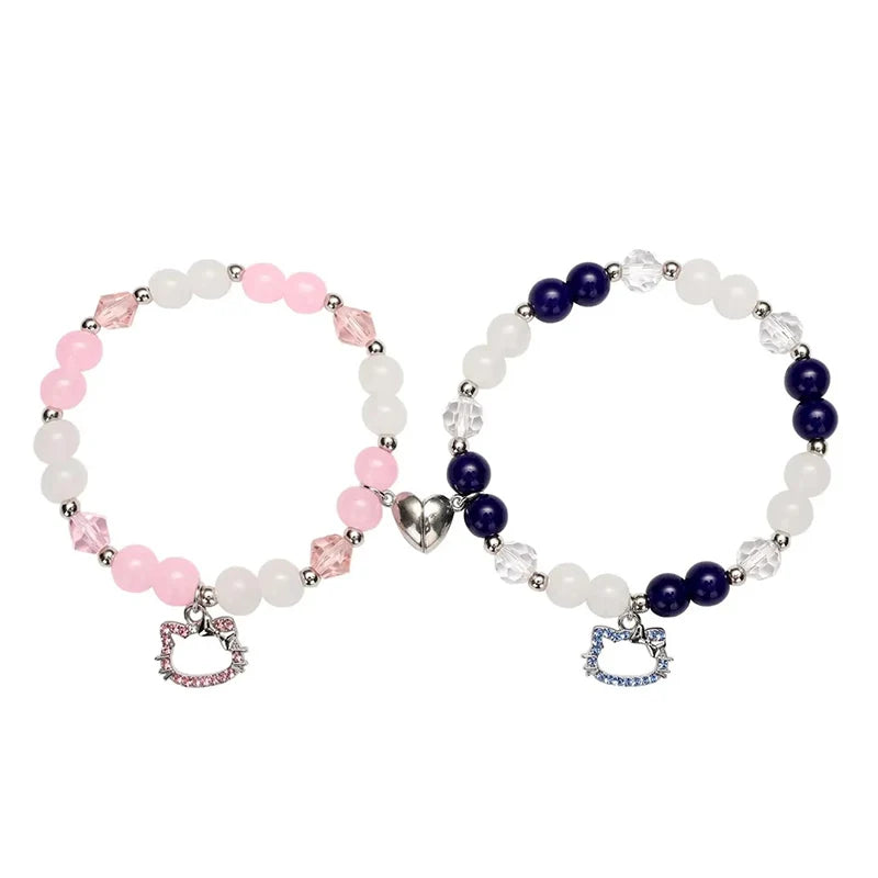 Spider & Kitty Magnetic Couple Bracelets