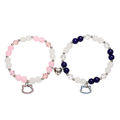 Spider & Kitty Magnetic Couple Bracelets
