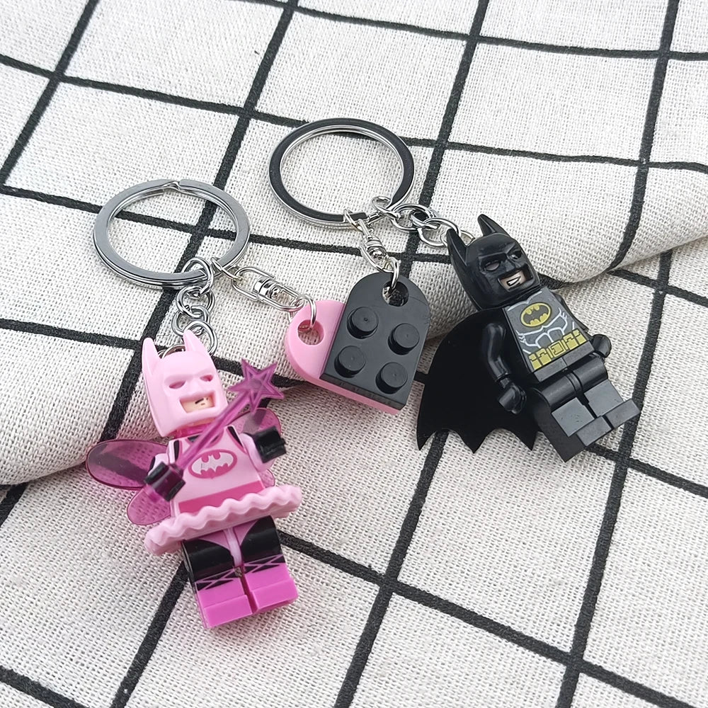 Brick Hero Couple Keychain Set