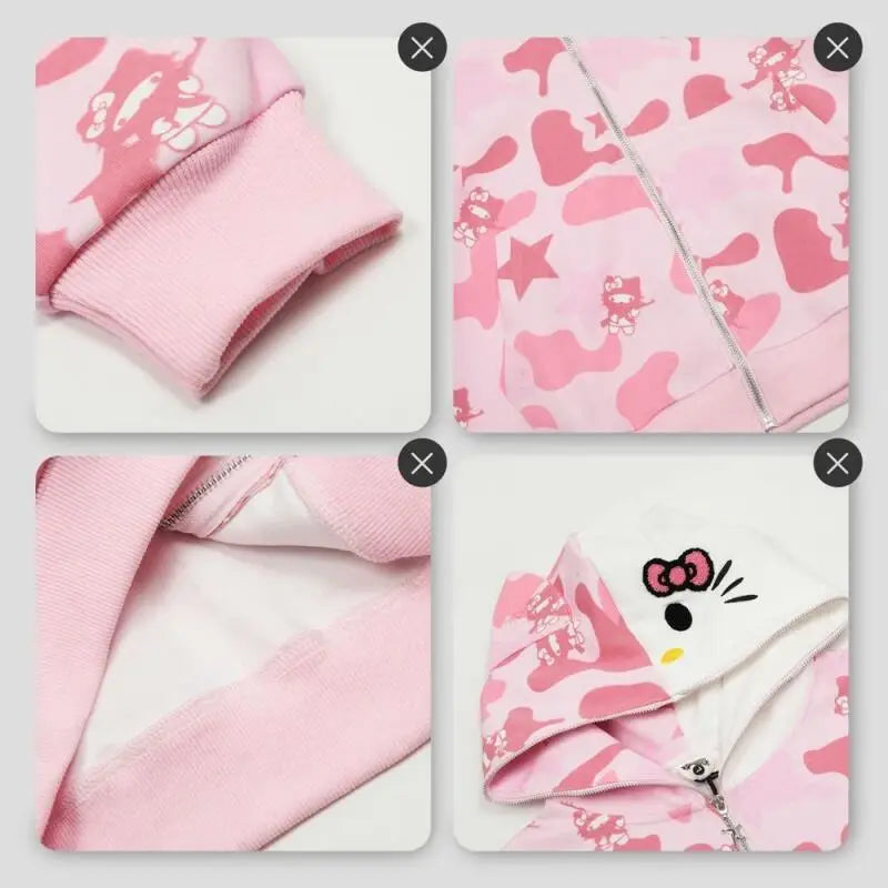 Hello Kitty Camo Zip up